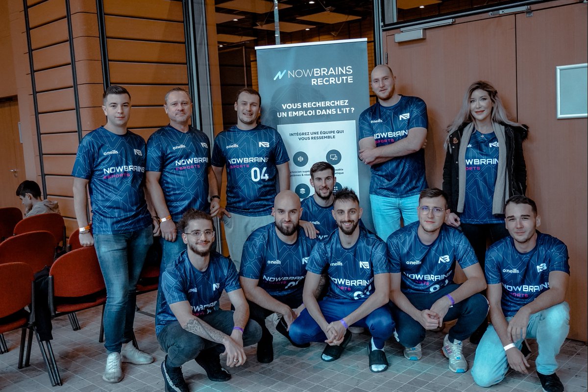 NowBrains's tweet photo. Félicitations à l’équipe NowBrains E-Sport pour ce week-end de tournoi à la #LES2022 et en remerciant notre partenaire @LyoneSport  ainsi que tous les visiteurs ! 👏

#eSport #IT #LyonEsport #Valorant #Lyon #videogames #sports https://t.co/6thjgtEBGA