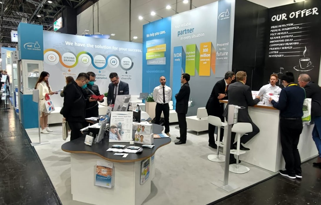 nal von minden at the #MEDICA2022 
A first successful day lies behind us. We thank you for great discussions and contacts. Visit us as usual in Hall 3 at Stand A19. We look forward to seeing you.