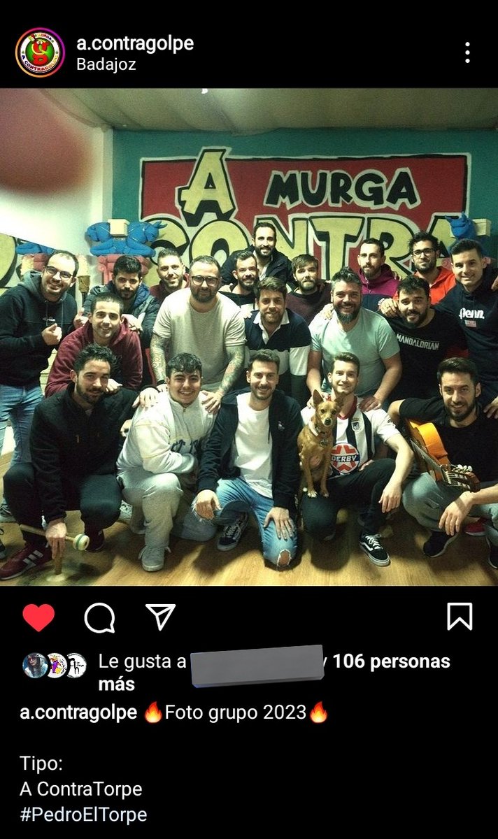 Carnavaleros Badajoz (@carnavalerosbad) on Twitter photo ¡Buenos días! Una nueva murga anuncia su participaciónen el #COMBA2023 y su nombre. Es una habitual como <a href="/A_ContraGolpe/">Murga A ContraGolpe</a> y serán "Pedro el Torpe". ¿Se han rebautizado como AContraTorpe? 😅😅 ¡Mucha suerte! ¡Buenos días! Una nueva murga anuncia su participaciónen el #COMBA2023 y su nombre. Es una habitual como <a href="/A_ContraGolpe/">Murga A ContraGolpe</a> y serán "Pedro el Torpe". ¿Se han rebautizado como AContraTorpe? 😅😅 ¡Mucha suerte!
