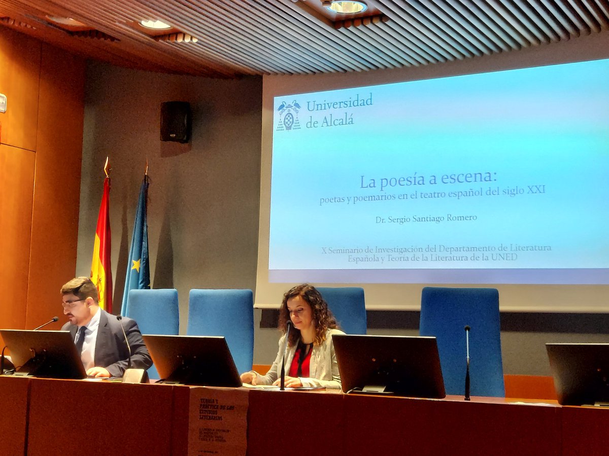 En primer lugar, conferencia inaugural a cargo de Sergio Santiago Romero (<a href="/UAHes/">Universidad Alcalá</a>): "Poesía a escena: poetas y poemarios en el teatro del siglo XXI". <a href="/uned_filologia/">UNED_Filología</a>  <a href="/UNED/">UNED</a>