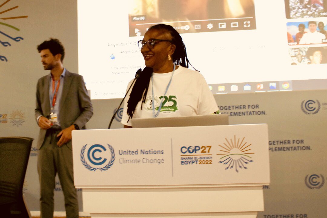 LinksNig's tweet photo. CLHEI represented by her Executive Director, @tertser with support from @WEP_Nigeria is participating at the #COP27 in Egypt.

@WEP_Nigeria 
@christian_aid 
#GenderJustice https://t.co/JT7r9GbysQ