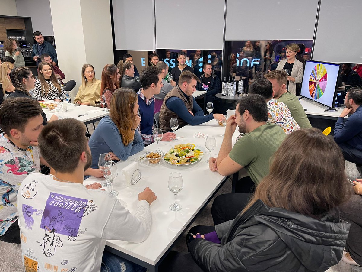 QualityAIGroup's tweet photo. Working nine to wine!
#Qualitest Romania had different plans last Tuesday and we loved it.
This wine tasting gave #Qualitesters an opportunity to understand the flavor profiles of different wines.
#LifeAtQualitest #FunTime #HappyFaces https://t.co/9J6MY1wTXY