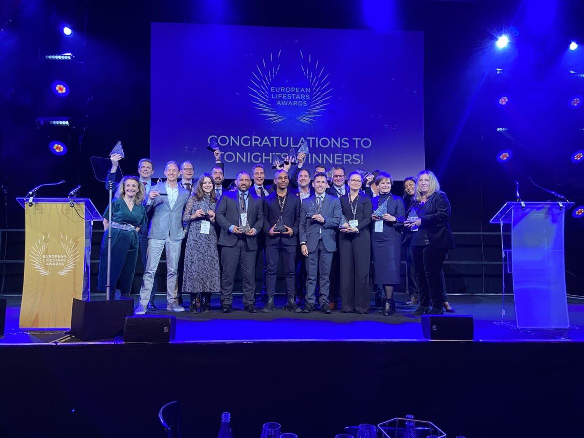 Great evening for Flanders at European Lifestar awards with Astrivax,Precirix and Agomab as winners #flandersbio