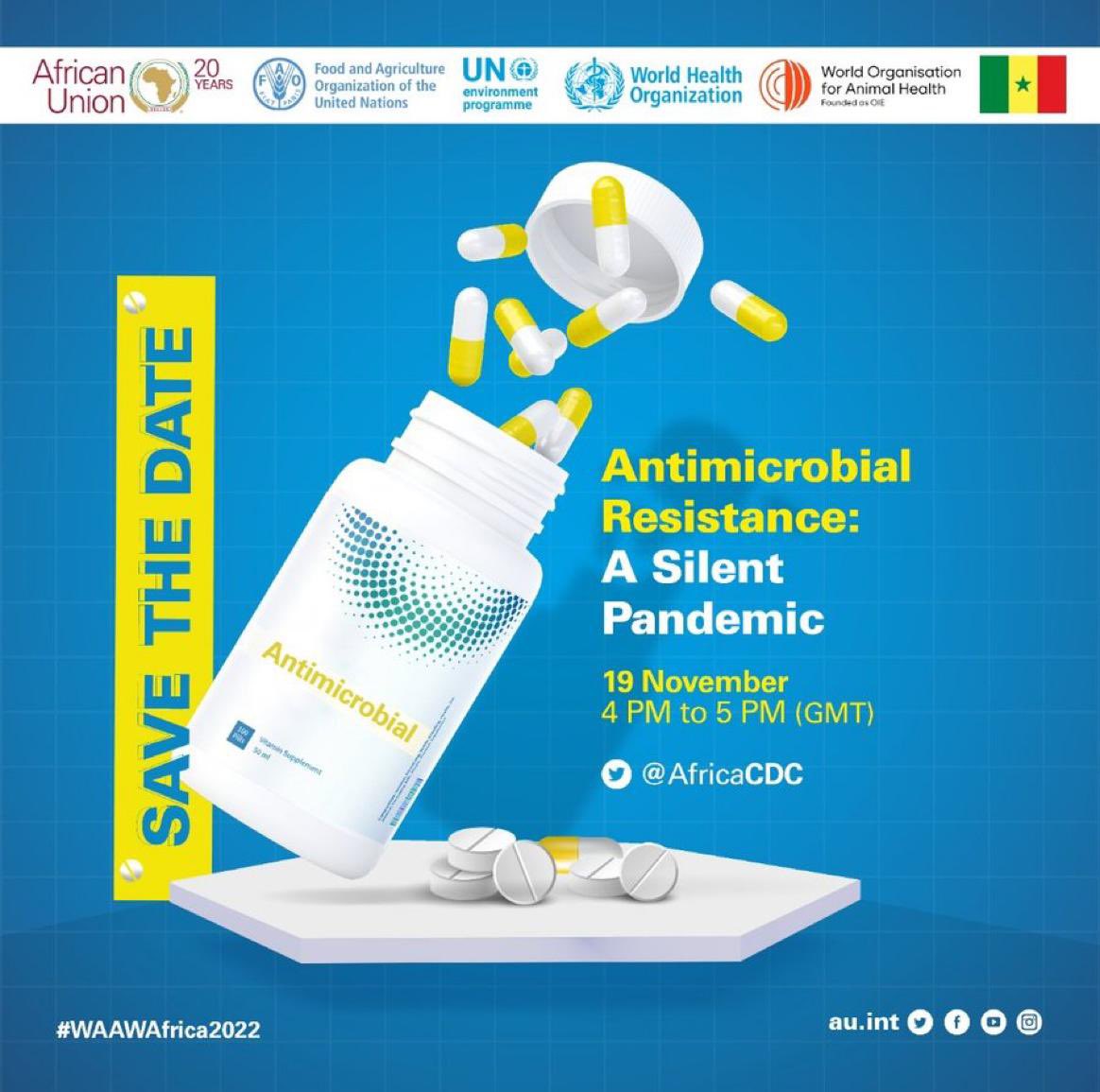 #SaveTheDate - Mark your calendars & drop by the forthcoming Twitter Space in homage of #WorldAntimicrobialAwarenessWeek. “Antimicrobial resistance as a silent pandemic”, will be discussed. Link: twitter.com/i/spaces/1ynJO

#WAAWAfrica2022 #WAAW2022 #AntimicrobialResistance