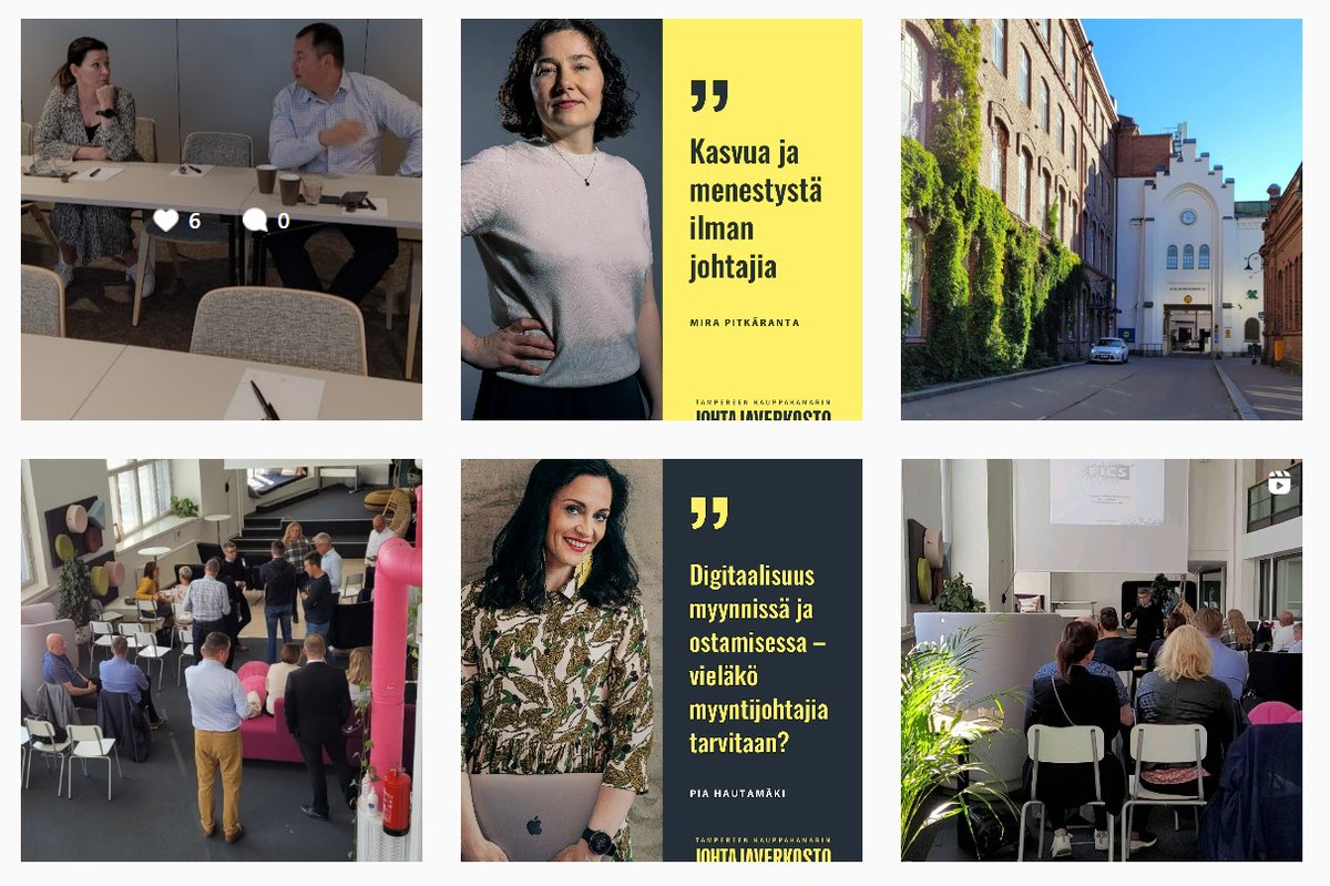 Instassa voit seurata myös Johtajaverkoston aktiivista menoa! Samalla pääset kurkistamaan, mitä reilu 60 hengen verkostossa tapahtuu nyt ja tulevaisuudessa #johtajaverkosto <a href="/k2tre/">Tampereen kauppakamari ⚙️</a> <a href="/johtajaverkosto/">Johtajaverkosto</a> 
instagram.com/johtajaverkost…