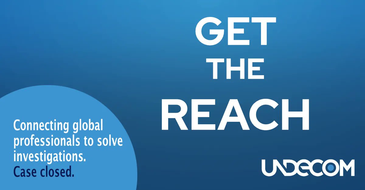 Investigations and security professionals, get a wider reach with Undecom !
undecom.com
#undecom #detective #investigation #intelligence #forensic #forensicexpert #security #OSINT #cyberbullying #fraud #surveillance #cybersecurity #insurancefraud #backgroundcheck