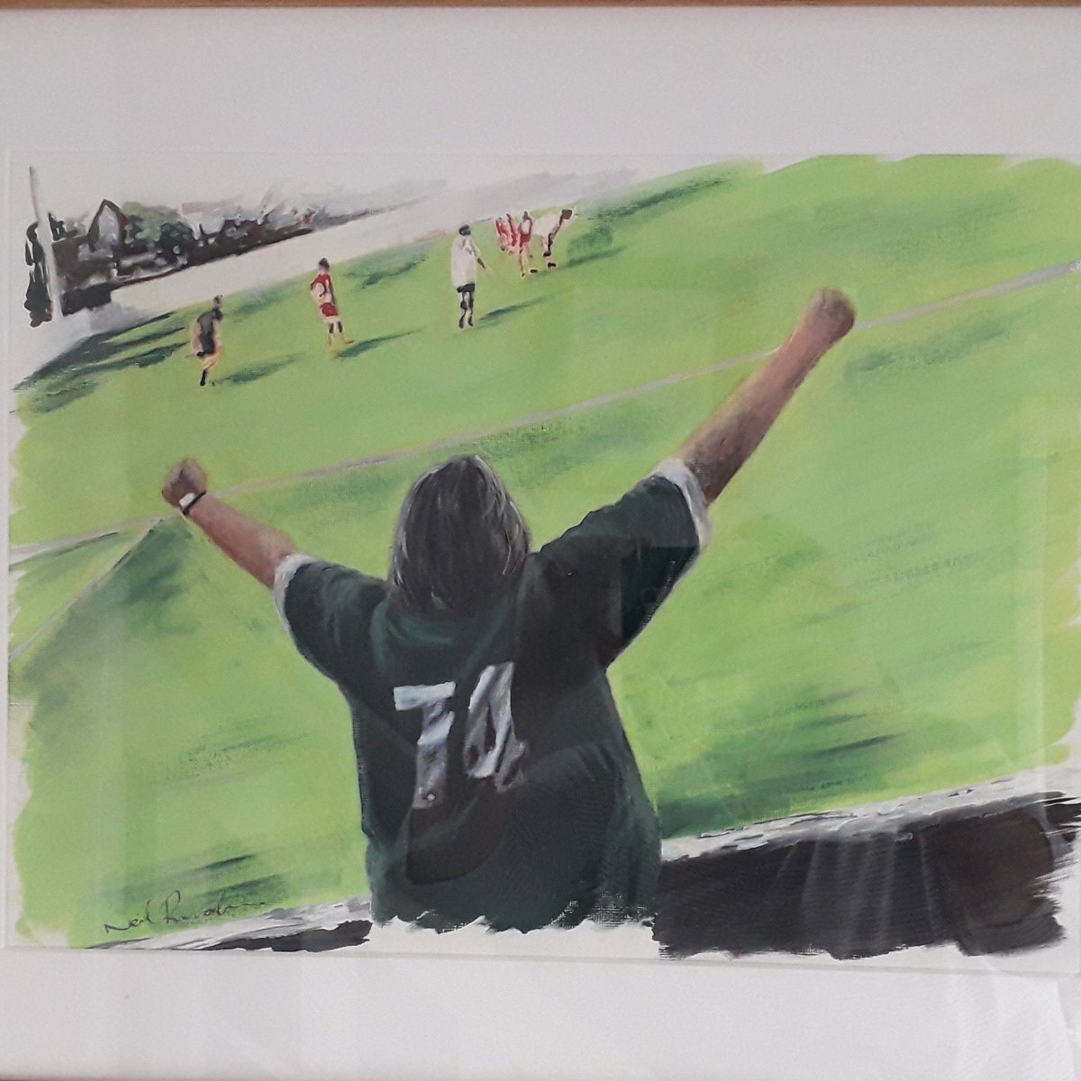 VickiEngland74's tweet photo. Happy 10th birthday to our very special football club @1874Northwich #weare74 #EWEM 💚🖤 https://t.co/P9AnB10sxx