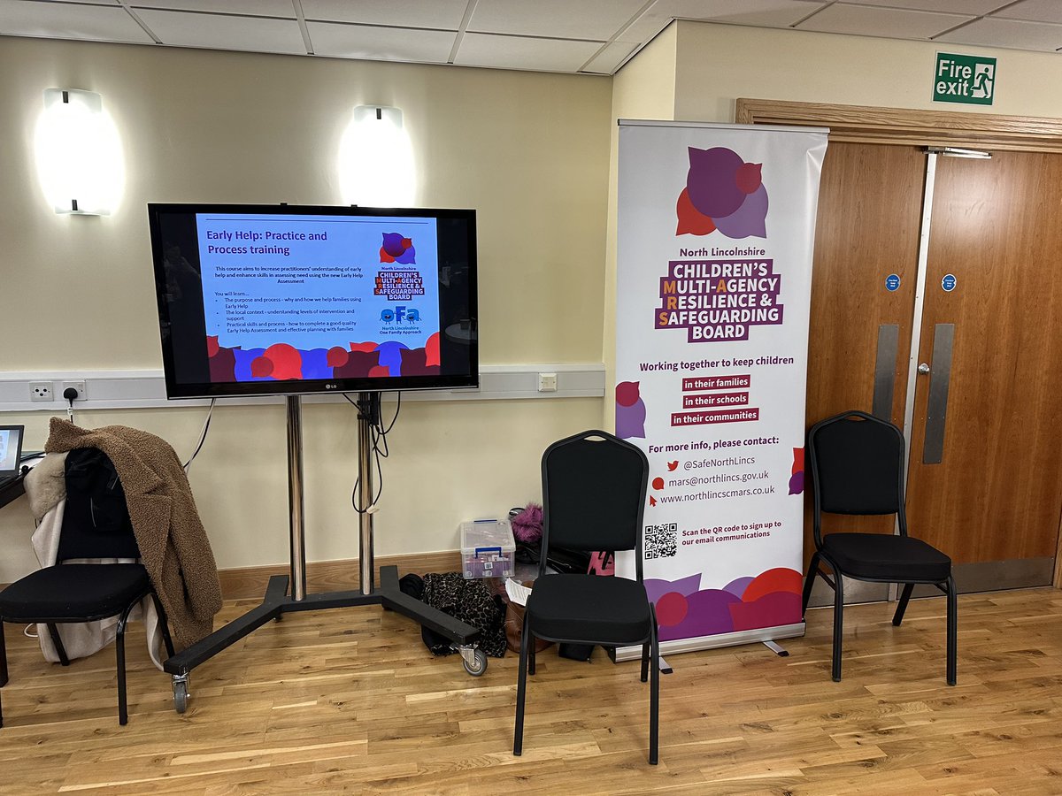 Early help practice and process training is all set up at the Baths Hall
