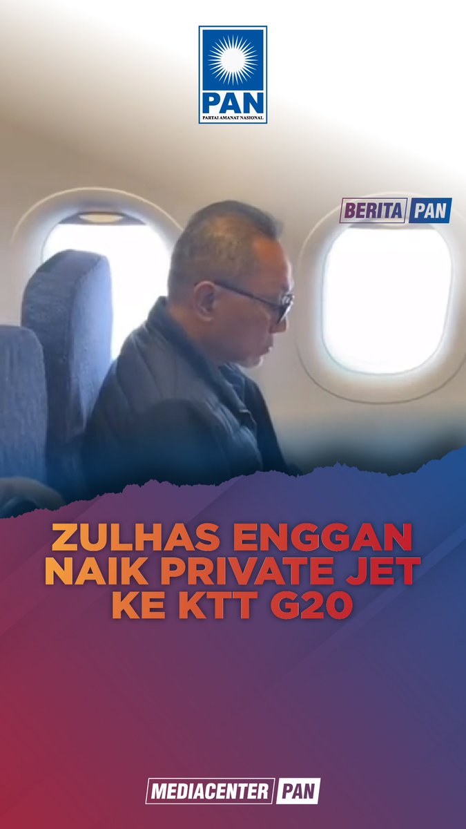 Official_PAN's tweet photo. Salah satu isu bahasan G20 yang sering digalakkan adalah penanganan perubahan iklim. Nah, sebelum acara G20 berlangsung, Mendag ZulHas sudah nyolong start melakukan satu upaya sederhana. Menggunakan pesawat komersil yang lebih ramah lingkungan. 

Terima kasih inspirasinya ketum! https://t.co/Fri1tUkJyc