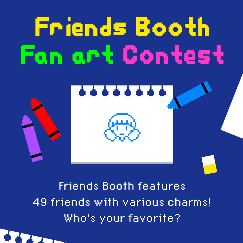 picka_global's tweet photo. 🖍Friends Booth Fan art Contest🖍
Simple sketches and doodles are welcome!

⭐️Event Period : 11/14/2022 - 12/04/2022 (KST)
⭐️HOW TO PARTICIPATE : https://t.co/M9mxxL6iEa

#picka #friendsbooth #fanarts https://t.co/B94BxqTVyd