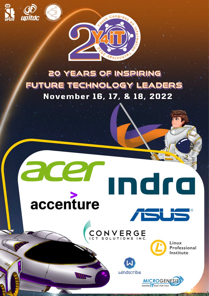 SEE YOU TOMORROW!

Join us virtually on NOVEMBER 16, 17, &amp; 18, 2022, as we celebrate 20 YEARS OF INSPIRING FUTURE TECHNOLOGY LEADERS!

Register: bit.ly/y4it2022

y4it.org

#Y4iT