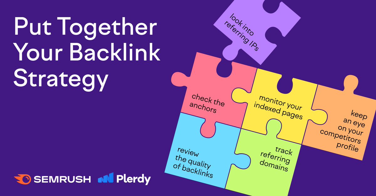 We're integrated with <a href="/plerdy_com/">PLERDY</a> 🙌 
Plerdy offers many CRO tools that enable you to track, analyze, and improve your site’s performance. 

Read more about our new integration and learn how to build a backlink strategy👇
social.semrush.com/3hodbfL.