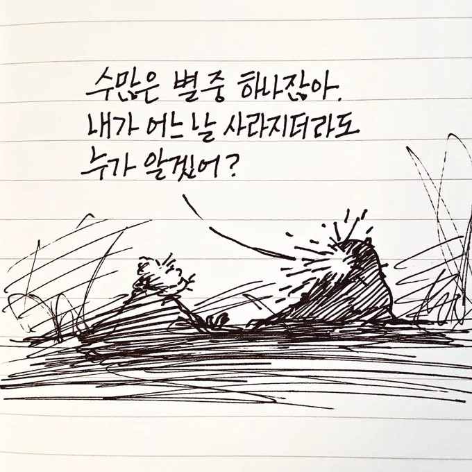 수많은 별 중에 하나잖아. 