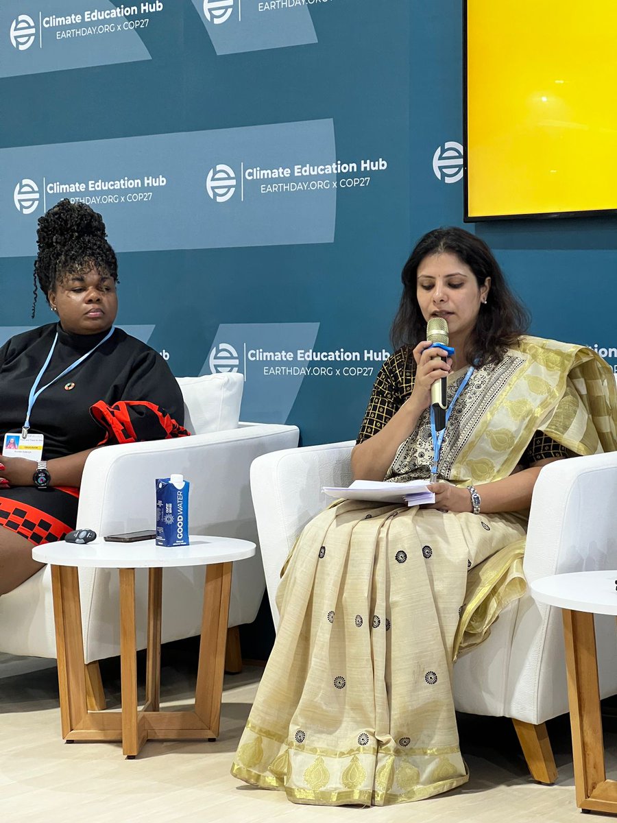 teriin's tweet photo. Vidhu Kapur, Associate Fellow, TERI, said, "Knowledge translates to action. Youth needs guidance on what they can contribute to the climate transition we are all in." https://t.co/s2D0zvcnT0
