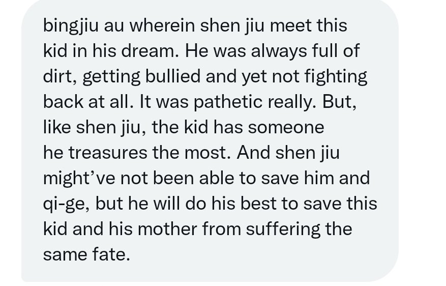 just me sending myself bingjiu au prompts I'll write this one day.. probably 🤧