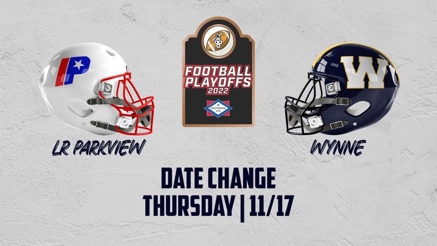 Just a friendly reminder that this week’s ballgame vs Wynne will be played on Thursday night at War Memorial Stadium. Like last week, you will need to purchase your tickets before the game. No cash tickets will be available for sale at the gate. gofan.co/app/events/788…