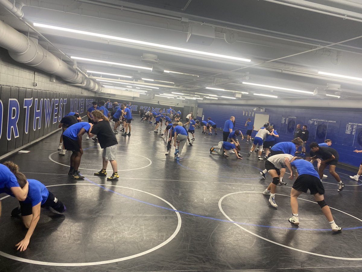 WrestlingNWHS's tweet photo. Day 1 in a PACKed room! 66 strong. #DontTurnYourBack #OnePack https://t.co/r3fAfy7sw4