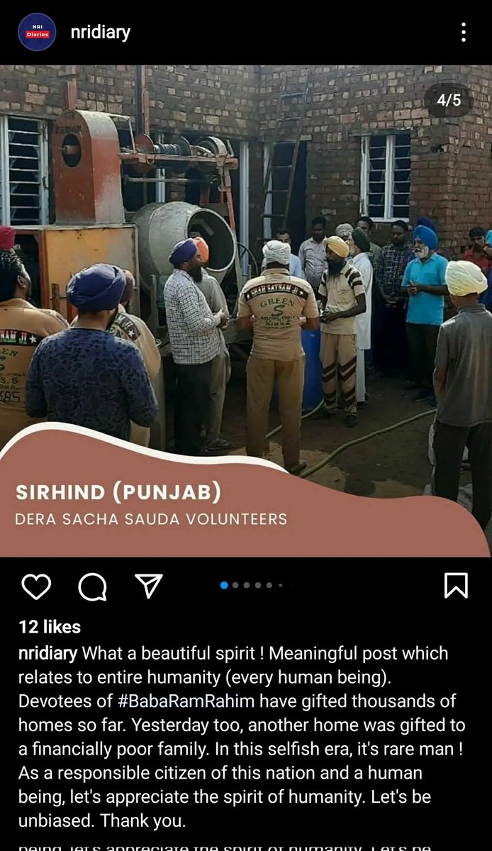 NRIdiary's tweet photo. As a responsible citizen of this nation & a human being,
let's appreciate the spirit of humanity. Let's be unbiased !
🌍 https://t.co/iB2gN4Vk4B
#MissionHumanityBySaintMSG
#HomelyShelter #gurmeetramrahim #ramrahim #ramrahimbaba #dera #sachasauda #DeraSachaSauda
@UNOCHA @WHO @UN https://t.co/P1eEgs056E