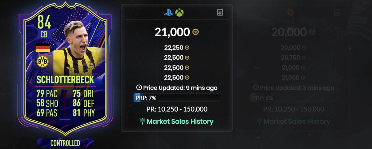 BisonFUTTrading's tweet photo. We like schlotterbeck as an investment

Look to pick up as he should start rising the closer it comes to germany playing their first game

Follow or join the free for more trading and investment tips

Link is in the bio
#FIFA23 #FUT #FUT23 https://t.co/Z7FKBIBxl7