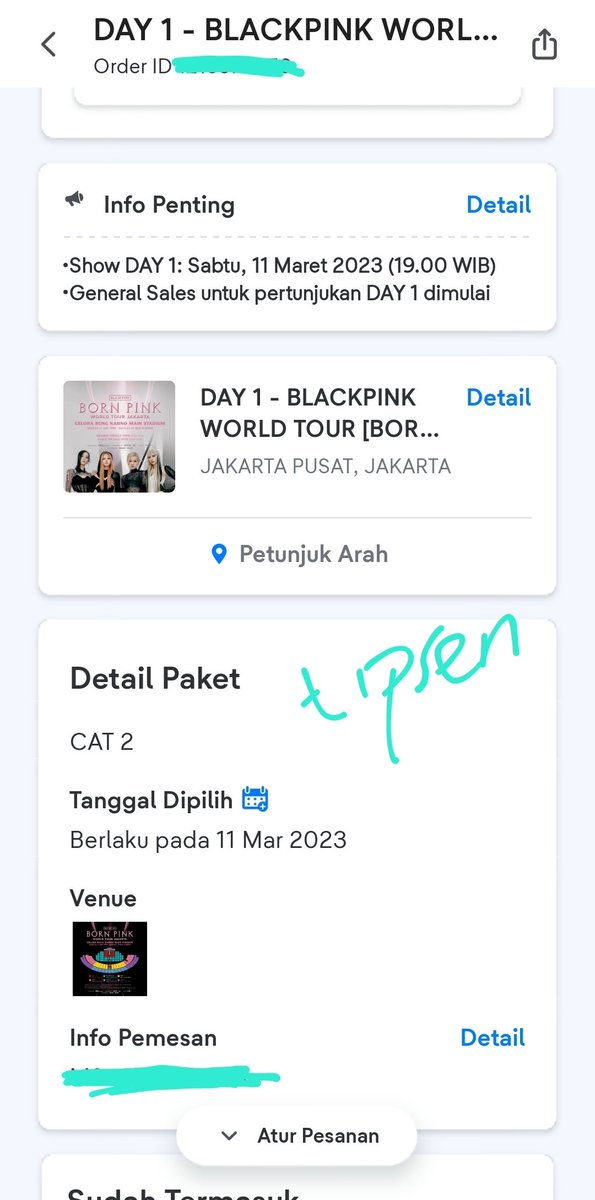tipsenn's tweet image. wts 5 tix CAT 2 #BORNPINKJakarta