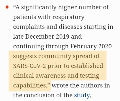cindysomemore's tweet image. 2019, Dec 22 - Study: Coronavirus may have hit Los Angeles in December before the Wuhan outbreak was reported - 33/50
forbes.com/sites/jemimamc…