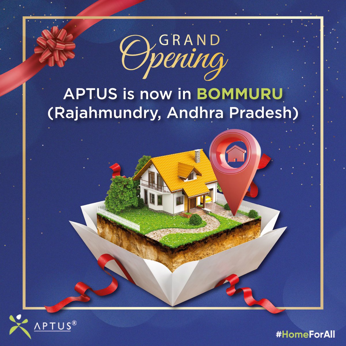 Aptusindia's tweet photo. Aptus is now here in Bommuru at Rajahmundry, Andhra Pradesh for all your housing finance needs!
#Aptusfinance #Aptusvaluehousing #Aptus #HomeLoan #AptusIndia #Dreamhome #Bommuru #Rajahmundry #AndhraPradesh https://t.co/3TRtuDKP0G