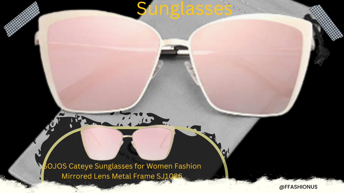 FfashionUs's tweet photo. SOJOS Cateye Sunglasses for Women Fashion Mirrored Lens Metal Frame SJ1086🕶️👓😍

@FfashionUs 

#glassblunt #glassdesign #glasspipe #glasspendant #glassjewelry #fashionstylist #fashiongirl #fashionjewelry #fashioninspo #fashionillustration https://t.co/b5ejr9jtqD