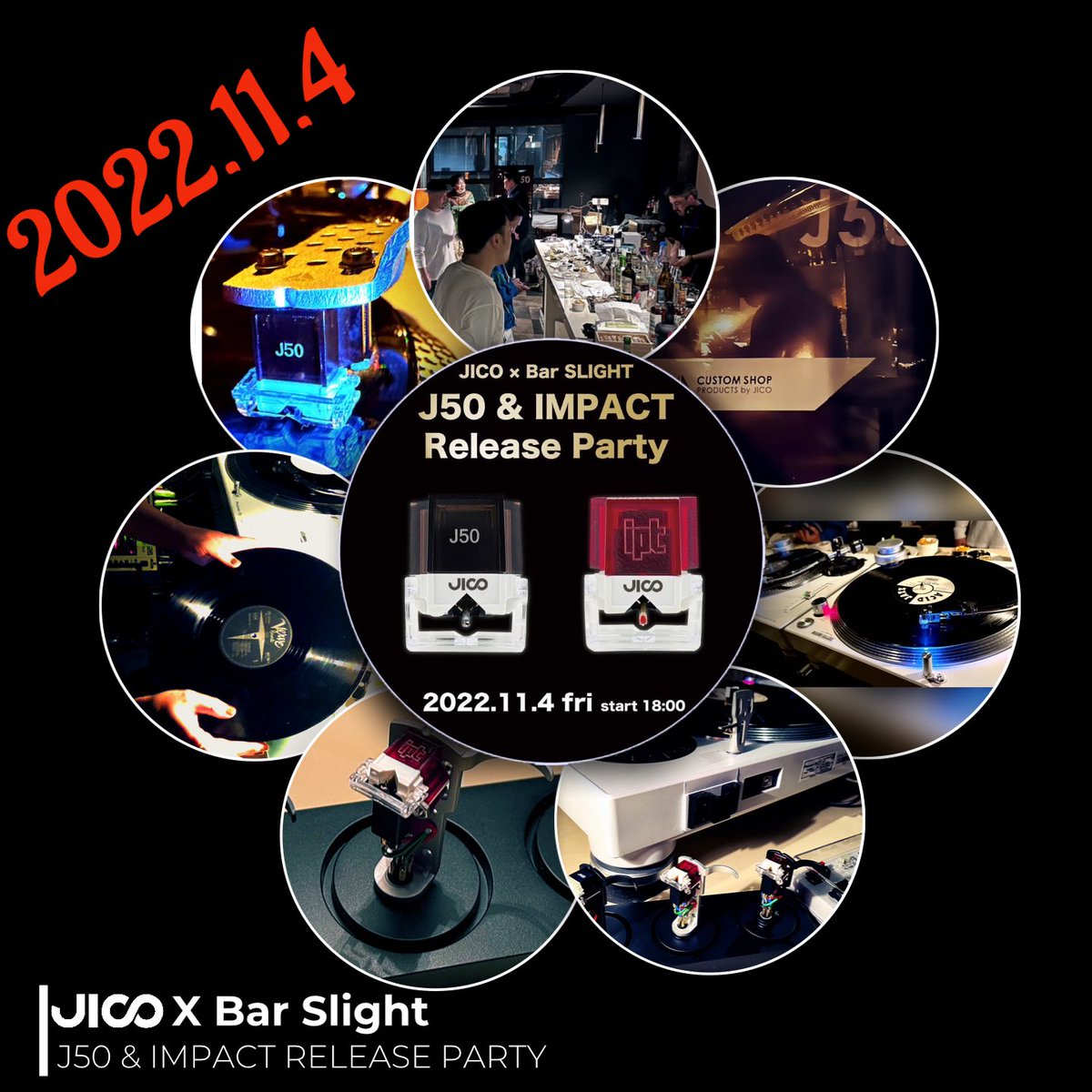 JICO_INT's tweet photo. ( J50 & IMPACT Release Party )
On 11/4/22 JICO celebrated the release of the J50 & IMPACT at Bar SLIGHT. Providing a vinyl demonstration using the new cartridges. Expressing the powerful deliverance of the lowend reproduction that can be experienced
#jico #j50 #JICOIMPACT https://t.co/zAiZ3lVhZz