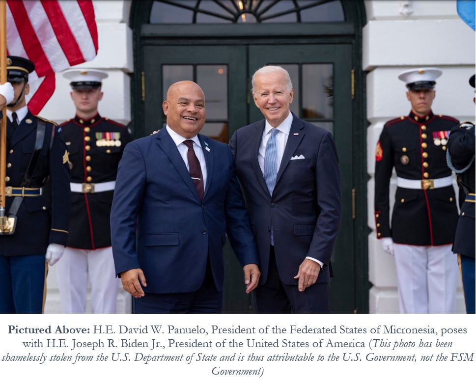 The Federated States of Micronesia Congratulates the United States of America &amp; the People’s Republic of China for the Resumption of Climate Change Cooperation Talks; “Dialogue Essential for Peace,” President Panuelo Says: gov.fm/index.php/comp…