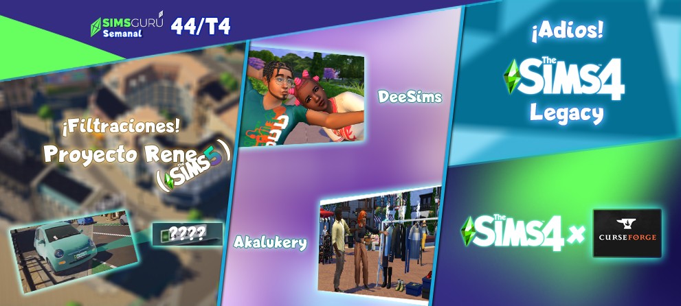 simsguruweb's tweet photo. SimsGurú Semanal #44 T4 // Filtración: Proyecto Rene // The Sims 4 x DeeSims y Akalukery // ¡Noticias Extra! #CurseForge #Leak #LosSims4 #ProyectoRene #SimsGuruSemanal #TheSims4 #TheSims4Legacy #TheSims5
➡️ https://t.co/Ioc1xGvumk https://t.co/eTPpvg0JOK