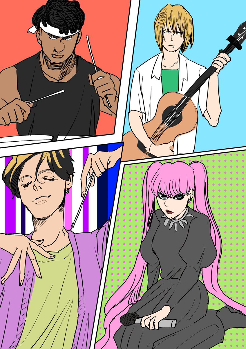 最近描いた絵です 名前(英語名)と設定を適当に考えてくれる人募集します(投げるな) 