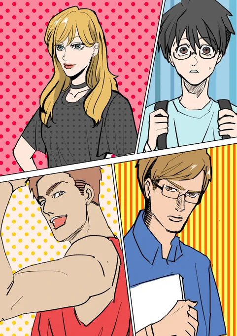 最近描いた絵です 名前(英語名)と設定を適当に考えてくれる人募集します(投げるな) 