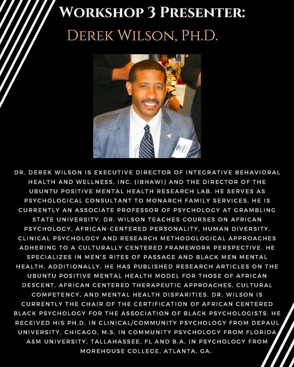 ahsabimonique's tweet photo. Publicizing on behalf of the Black Psychology Program @ CIIS:

Greetings learning community,

The Black Psychology Project at CIIS offers the third installment in our workshop series with Drs. Kristee Haggins and Derek Wilson on Thursday, November 17, 2022, from 4-6 PM PDT. https://t.co/dcTWBHHL44