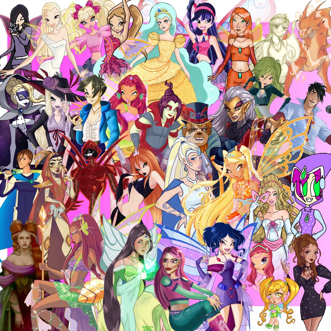 qba016's tweet photo. The fact that I managed to gather over 100 artists from Winx fandom for this #Winxcollab2022 is beyond my cognitive abilities 🤩😍 thank you so much, everyone!! https://t.co/iY3A4Ss5KN