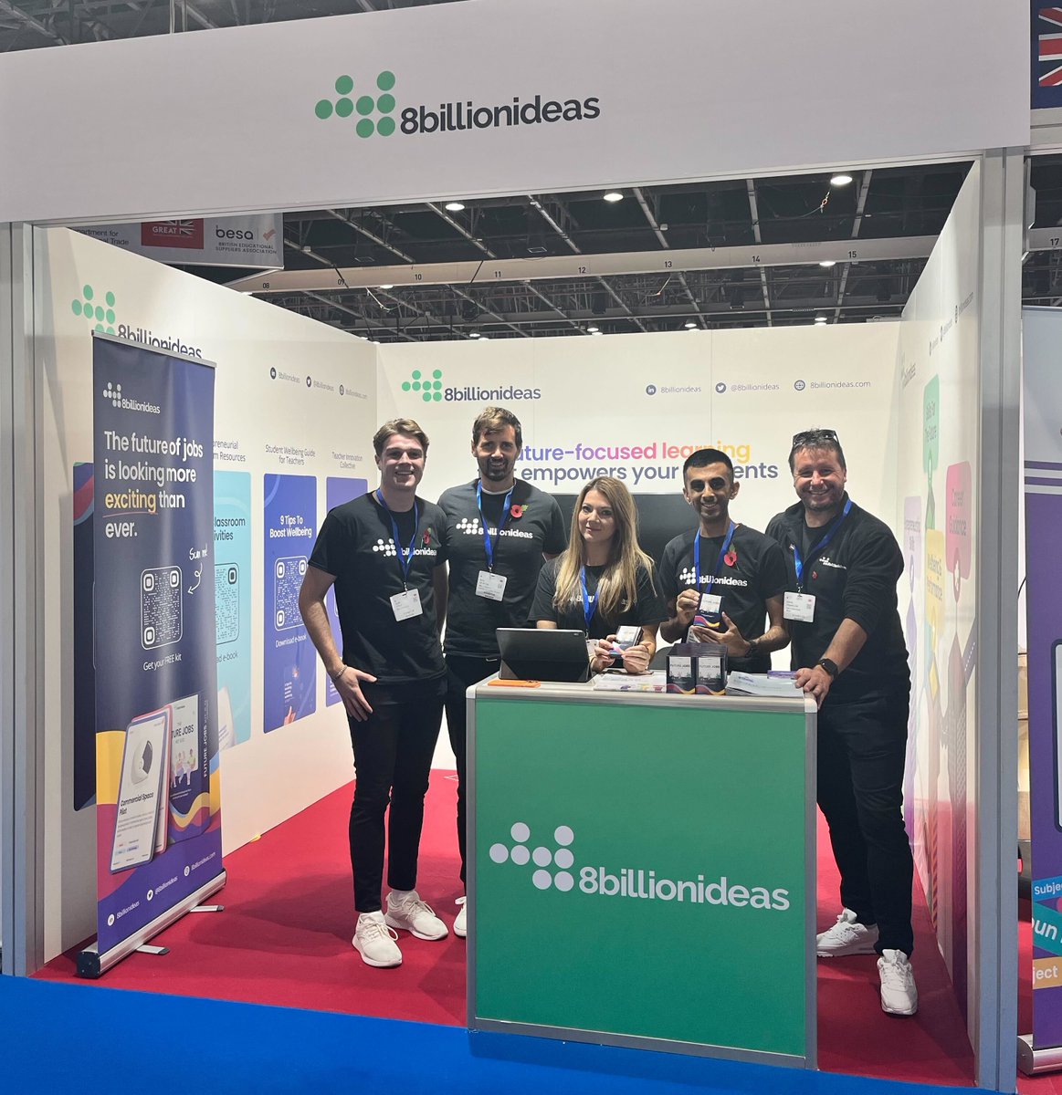 It's time – <a href="/GESSeducation/">GESS Education</a>'s #GESSDubai is officially underway! 8billionideas is exhibiting in the Sheikh Saeed Halls at the Dubai World Trade Centre from 10am to 6pm, today through Thursday. 

Come see us at booth R33 and get physical copies of the Future Jobs Kit 2.0 and more!