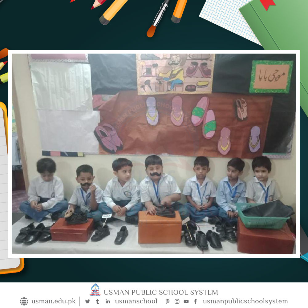 UsmanSchool's tweet photo. Photo highlights of the daily activities of the children of Usman Public School System, #RandomClick #Usmanians #November2022 #9thDayUpdates #ProfessionDay https://t.co/pmnUTEvtip