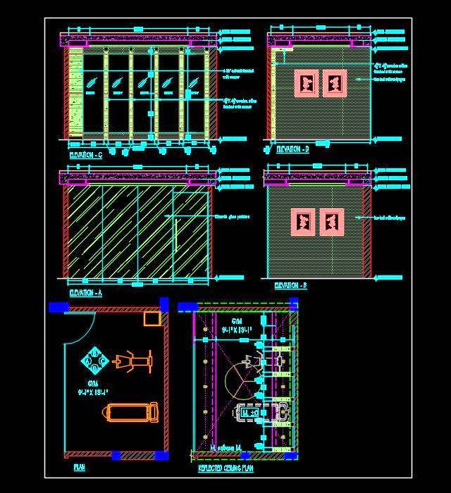 Gym At Home Dwg Free Download Autocad Dwg Plan N Design CAD Drawing