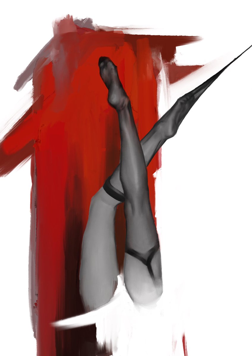 摸鱼的厚涂 黑➕红
<a href="/Fengsiyuan/">Mr.死因</a> 
#stocking #画师 #Sketch #ilustration #丝袜 #黑丝