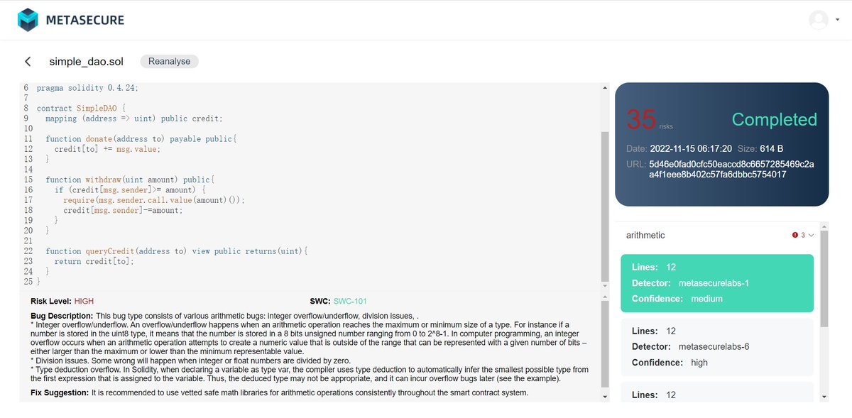 The bug detection were successful. MetaSecureLabs.io is building as promised.