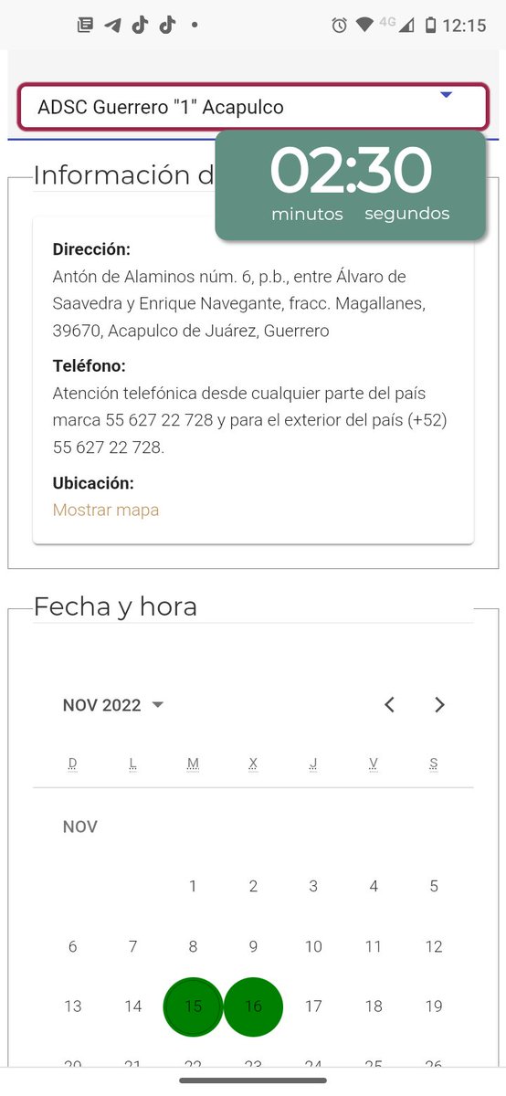 Citasatgratis's tweet photo. @Citasatgratis informa disponibilidad de citas para Inscripción de Personas Físicas a nivel nacional, busca en tu localidad y recuerda que si no logras agendar, envía WhatsApp al 7442112918 dónde con gusto agendaremos la cita por tí. https://t.co/wyr21GCEKv