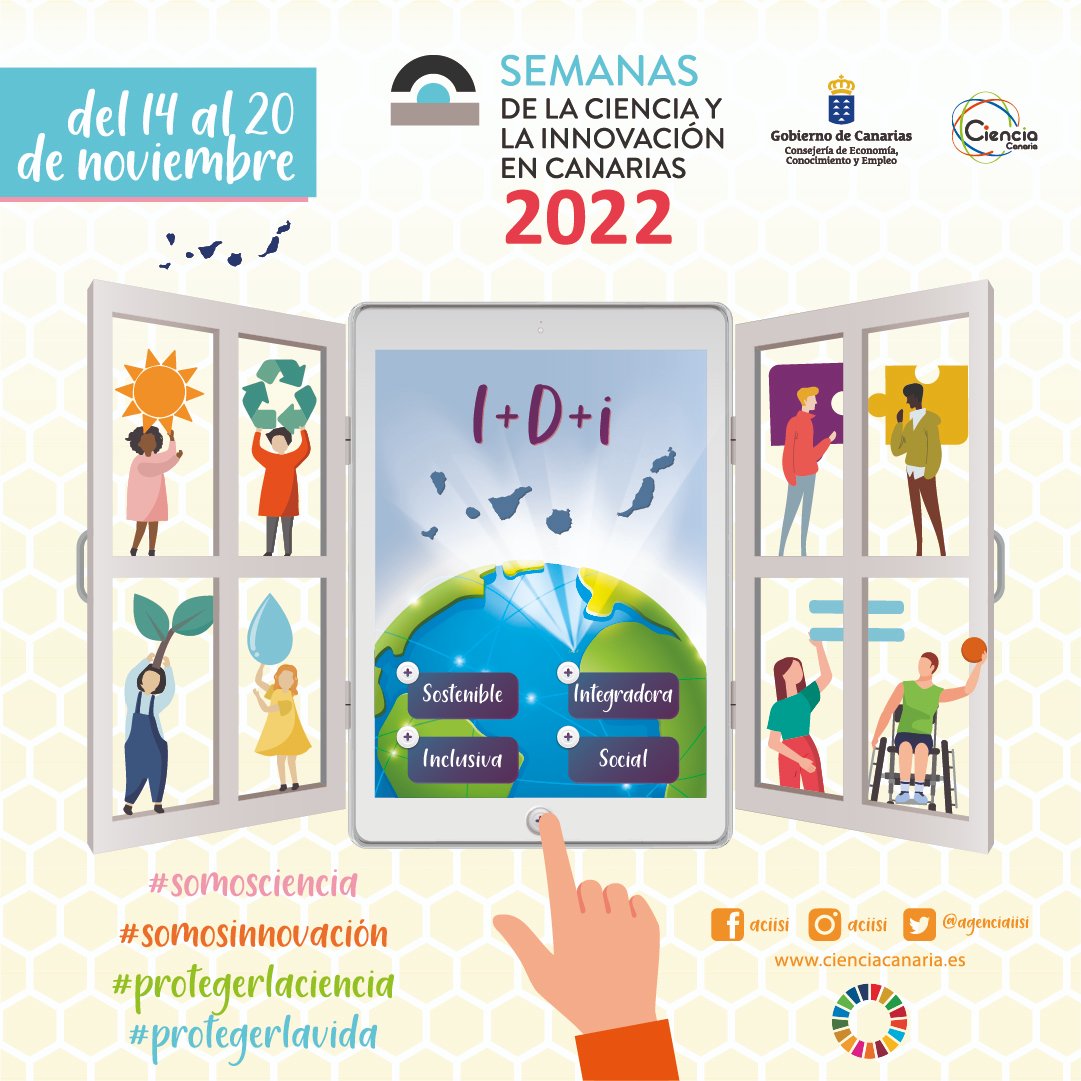 agenciaiisi's tweet photo. Ayer fue una jornada fantástica de #ciencia e #innovación para todas las edades en la #SCIC22, hoy nos esperan nuevas sesiones de actividades, te las iremos contando...
Consulta la AGENDA aquí:
https://t.co/BB6F9U7cLU
Promueve @EcoGobCan #Aciisi
#somosciencia #somosinnovación https://t.co/Uu6mgZsYdS
