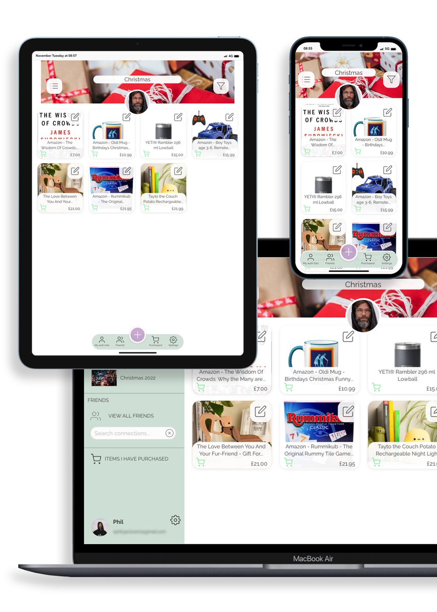Phil_J__'s tweet photo. For those moments you stumble across a great present idea for yourself or others - Save it to your wish list from any device. Add items by just copying in the item url. https://t.co/TozdrlFCxe Free to use. #presentideas #giftideas #wishlist #christmaspresentideas #mobilefriendly https://t.co/er6kQ3tp8a