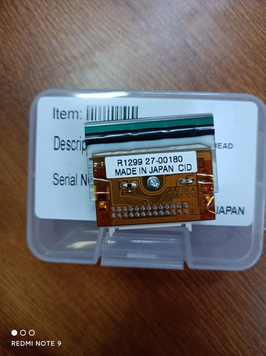 MillyLu6's tweet image. Videojet 6210/6320 32mm original Thermal Printhead
Serial number: 403325
My WhatsApp/WeChat:+86 15333736628
Email：codingfoil@unioncoding.com