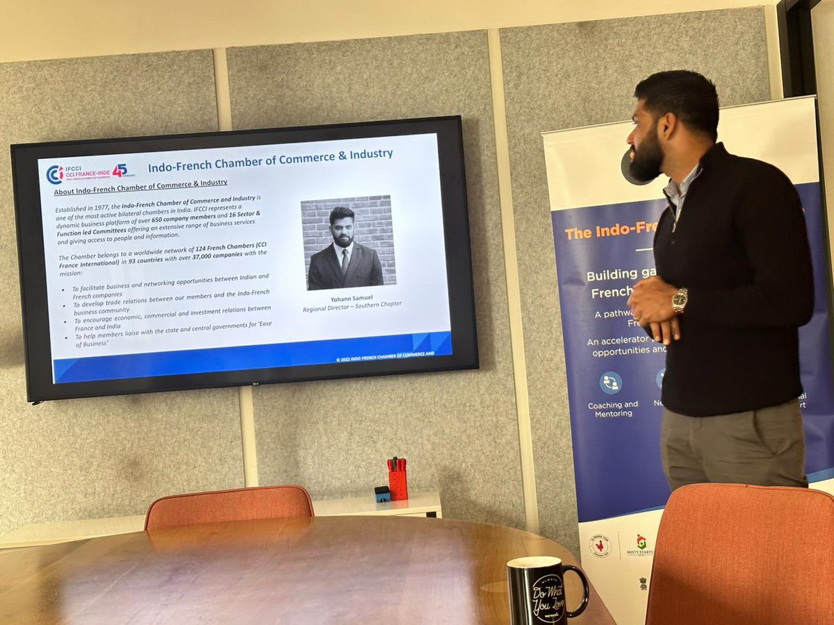 meitystartuphub's tweet photo. #IFTECH
EventKicking off the week by Welcoming the IFTECH startup’s in Bengaluru!!

#startup #scaleup #franceinindia 

@Rajeev_GoI @AshwiniVaishnaw @GoI_MeitY https://t.co/LunlVdE5Z4