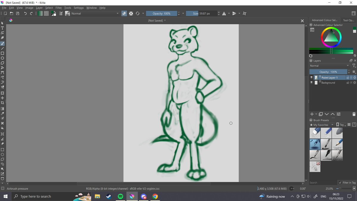 //Working on an adaptation of one of my D&amp;D characters into a more solid OC - Bonus points to anyone who can guess the animal!