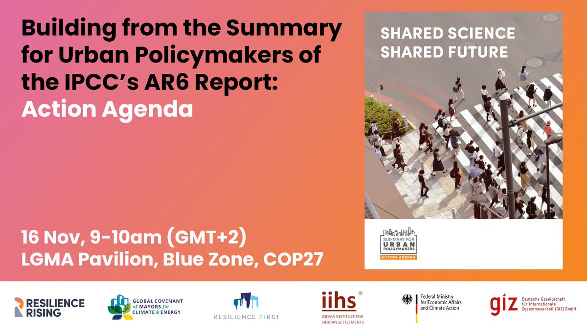 Join us tomorrow as city &amp; business leaders come together to launch the SUP Action Agenda and discuss its role in the urban context.

📅16 Nov 
⏰09:00-10:00 am
📍LGMA Pavillion, Blue Zone, COP27

🔴Register virtually: cities-and-regions.org/register/