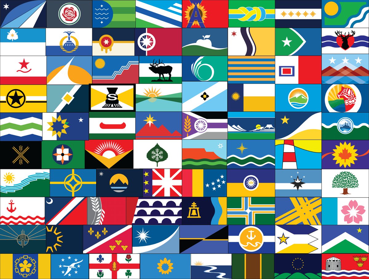 urbanlifesigns's tweet image. The North American City Flags Tournament starts THIS Wednesday morning, November 16.

Culled from 100s of flags, these 80 flags will compete. in the tournament to decide which are the best and the absolute best city flag created since 2000.  

#CityFlagsTourney22 #vexillology