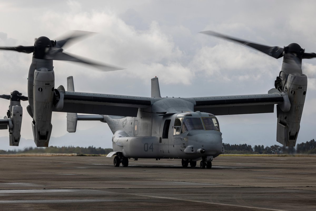 III MEF Marines (@iiimef) on Twitter photo #Marines with <a href="/1stMAW_Marines/">1st MAW Marines</a> conduct flight operations using MV-22B Osprey in support of exercise Keen Sword 23, at Kumamoto, Japan, Nov. 13, 2022. #ks23 #日米同盟 #Marines with <a href="/1stMAW_Marines/">1st MAW Marines</a> conduct flight operations using MV-22B Osprey in support of exercise Keen Sword 23, at Kumamoto, Japan, Nov. 13, 2022. #ks23 #日米同盟