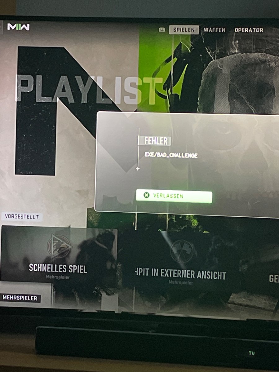 Ghostleader84's tweet photo. @CallofDutyDE Hoffe ihr bekommt das bis morgen hin?! Kann seit gestern Abend kein Spiel mehr starten. https://t.co/PHFo7oDGKx