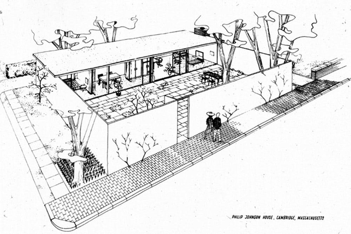 Architext14 on Twitter "Philip Johnson’s thesis project at Harvard
